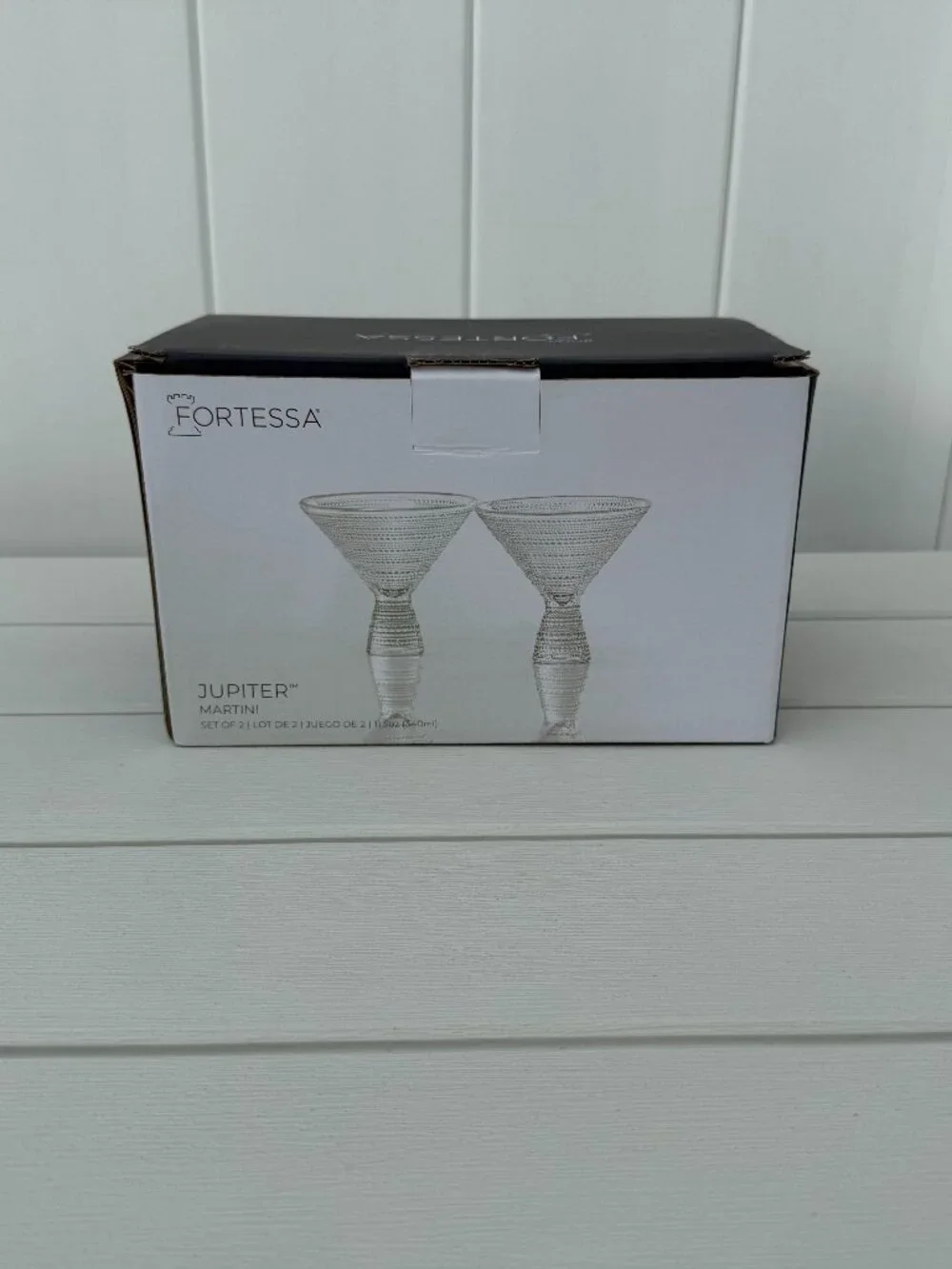 Fortessa Jupiter set of 2 Martini Glasses. - 